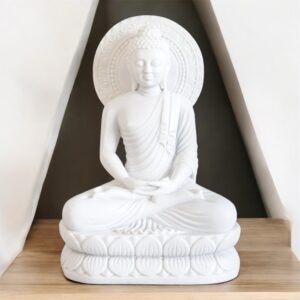 Buddha White Marble Statue