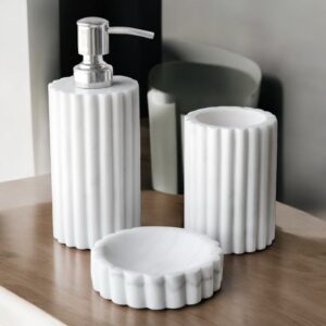 Marble Bathroom Set ( Fluted  )