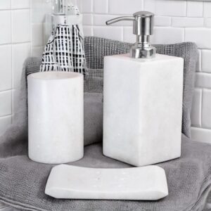 Marble Bathroom Set ( White )