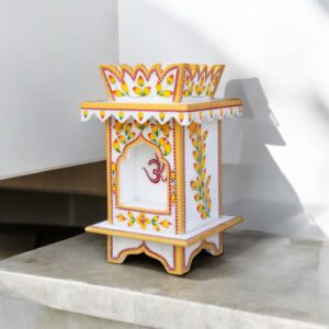 Traditional painting - Marble Tulsi Pot